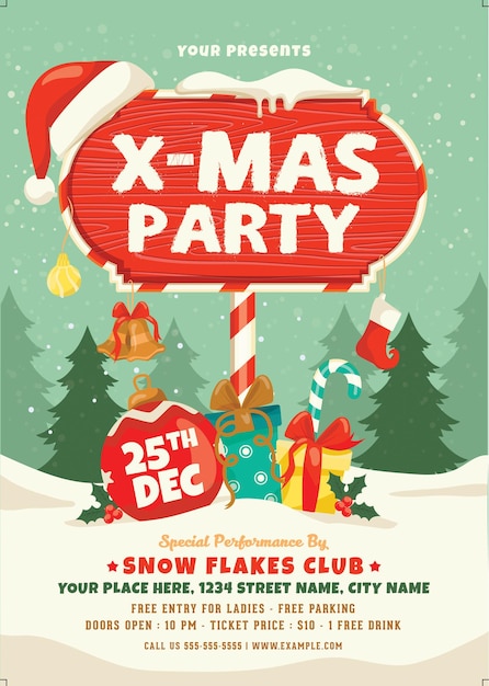 christmas party flyer