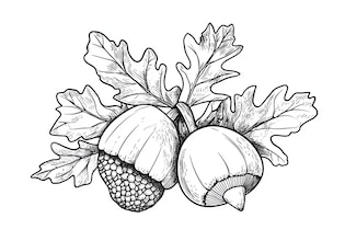 acorn drawings