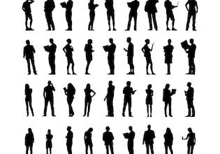 People silhouettes