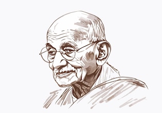 mahatma Gandhi drawings